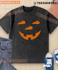 Top The Jack O Kentucky Halloween Washed T-Shirt featuring a spooky design perfect for festive celebrations.