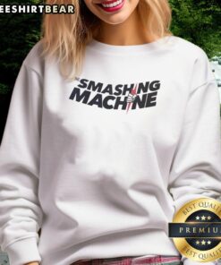 Top The Smashing Machine sweatshirt featuring bold graphic design and comfortable fit, perfect for casual wear.