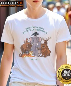 Top The Zoological Society Toons T-Shirt featuring vibrant animal designs and a comfortable fit for wildlife enthusiasts.