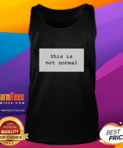 Stylish 'Top-This-Is-Not-Normal-2025' tank top featuring a trendy design, perfect for casual summer outfits.