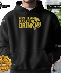 Cozy Minnesota Vikings logo hoodie from Top This Team Makes Me Drink, perfect for football fans and chilly game days.