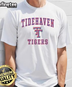 Top Tidehaven Tigers T-Shirt featuring vibrant team colors and logo, perfect for fans and supporters of Tidehaven Tigers.