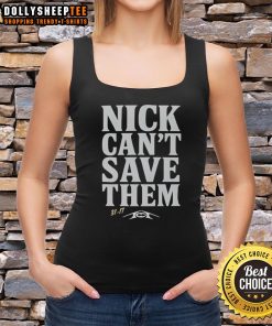 Top Tommy Castellanos Nick Can't Save Them tank top featuring bold graphic design and trendy style for casual wear.