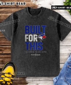 2025 MLB postseason Toronto Blue Jays washed t-shirt featuring team logo, perfect for fans cheering in style.