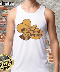 Top Turd Ferguson Logo Parody Tank Top featuring a humorous design, perfect for casual summer wear and comedy fans.
