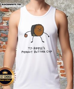 Stylish tank top featuring the phrase 'Top Ty Reese's Peanut Butter Cup Pacers Player Pun' for basketball fans.