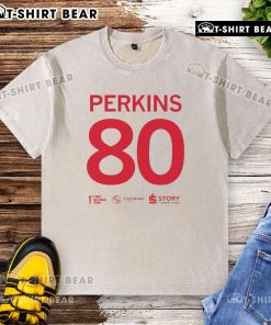 Alt Text: Top Tyler Perkins 80 Washed T-Shirt in soft cotton, featuring a relaxed fit and vintage-inspired design, perfect for casual wear.