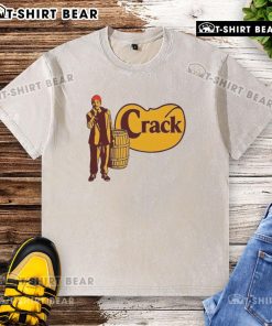 Alt Text: Top Tyrone Biggums Crack Barrel Cracker logo washed t-shirt in casual style, perfect for fans of Chappelle's Show.