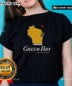 Stylish Green Bay Packers ladies tee featuring a unique design, perfect for fans to showcase team spirit and style.
