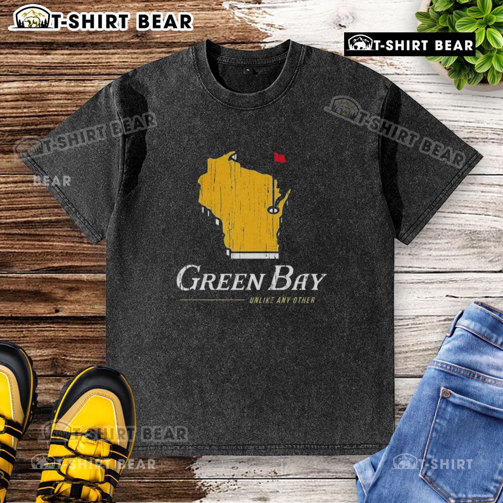 Top Unlike Any Other Green Bay Packers Washed T Shirt Top Unlike Any Other Green Bay Packers Washed T-Shirt featuring vibrant team colors and distressed vintage style.