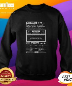 Top Video-20XX VCR Danger Sweatshirt featuring retro design and vibrant colors, perfect for vintage fashion enthusiasts.
