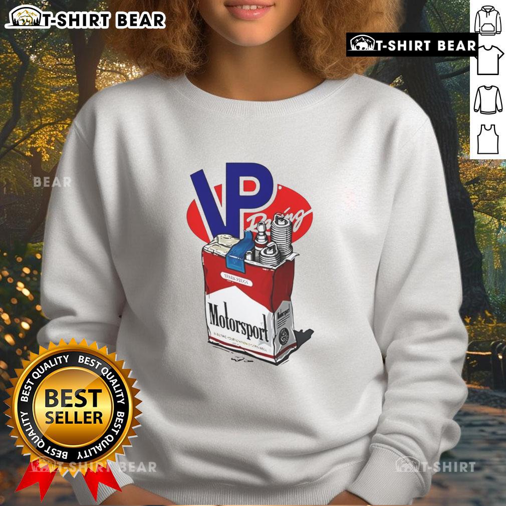 Top Vp Racing Motorsport Sweatshirt Alt Text: Top VP Racing Motorsport Sweatshirt featuring bold logo and comfortable design for motorsport enthusiasts.