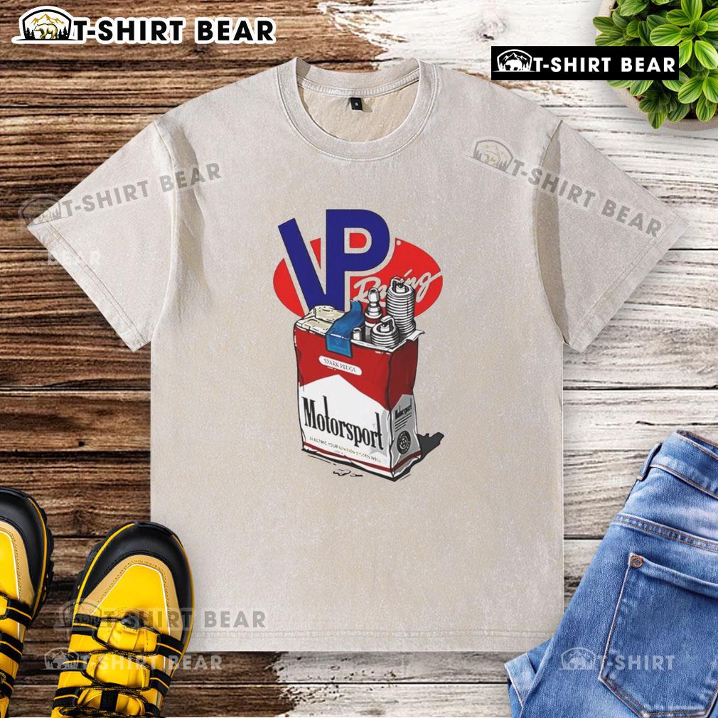Top Vp Racing Motorsport Washed T Shirt Top VP Racing Motorsport washed t-shirt featuring a vintage design, perfect for racing fans and casual wear.