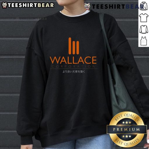 Cozy Top Wallace Corporation sweatshirt featuring a stylish logo, perfect for casual wear and brand enthusiasts.