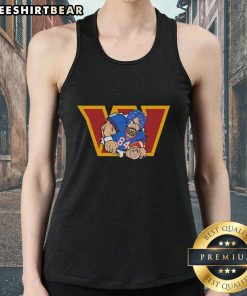 Top Washington Giants NFL football player wearing a turban and tank top, showcasing team spirit and style.