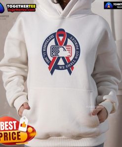 Top We Shall Not Forget September 11 2001 MLB Cancer Logo Hoodie showcasing tribute and remembrance design.