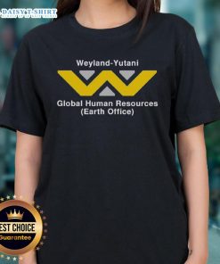 Top Weyland-Yutani Global Human Resources ladies tee featuring a stylish design for fans of the iconic sci-fi franchise.