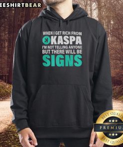 Top When I Get Rich From Kaspa Hoodie featuring bold graphics and a stylish design, perfect for fashion-forward fans.