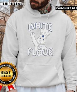 Top White Flour Pillsbury Doughboy Hoodie featuring a playful design, perfect for baking enthusiasts and fans of the Doughboy.