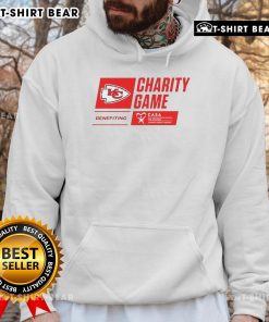 Alt Text: Top Xavier Worthy Kansas City Chiefs charity game hoodie benefiting CASA, featuring team colors and logo.