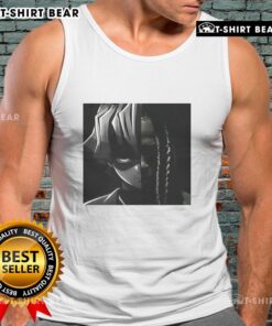 Awesome Zenitsu X Von Big Face Tank Top featuring vibrant colors and bold graphics, perfect for anime fans.