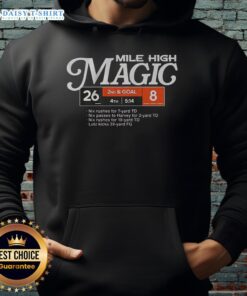 Nice Denver Broncos Football Mile High Magic Hoodie featuring team colors and logo, perfect for game day wear.