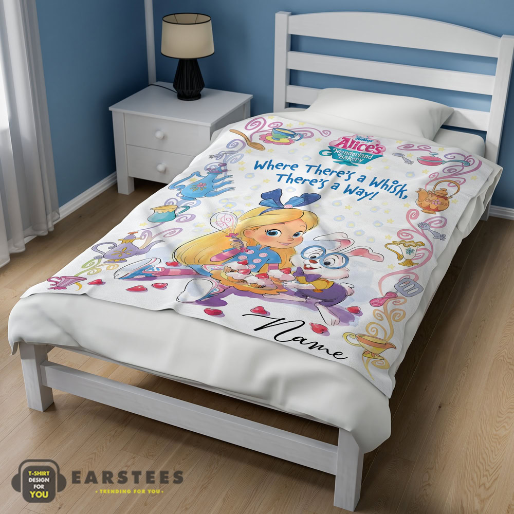 good-alices-wonderland-bakery-disney-junior-blanket-fleece-customized-blanket-mk-02 Good Alice's Wonderland Bakery Disney Junior Blanket Fleece Customized Blanket - Image 3