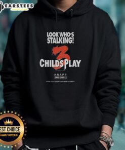 Alt Text: Official Chucky Child's Play 3 hoodie featuring Halloween characters, perfect for fans of horror and collectibles.
