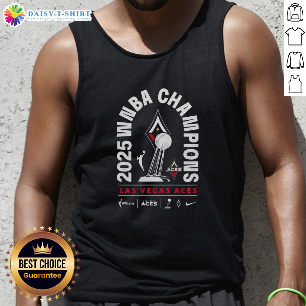 Awesome 2025 Wnba Champions Las Vegas Aces Trophy Tank Top