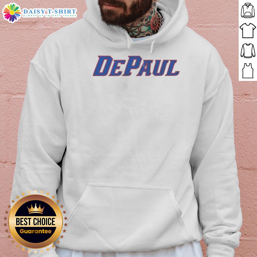 Awesome Depaul Blue Demons Grit Wordmark Hoodie
