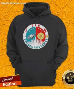 Philadelphia Eagles Skyline Hoodie featuring the top PFD design, perfect for football fans and stylish game day wear.