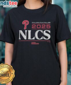 Official Philadelphia Phillies 2025 Division Series Winner locker room ladies tee showcasing team pride and style.