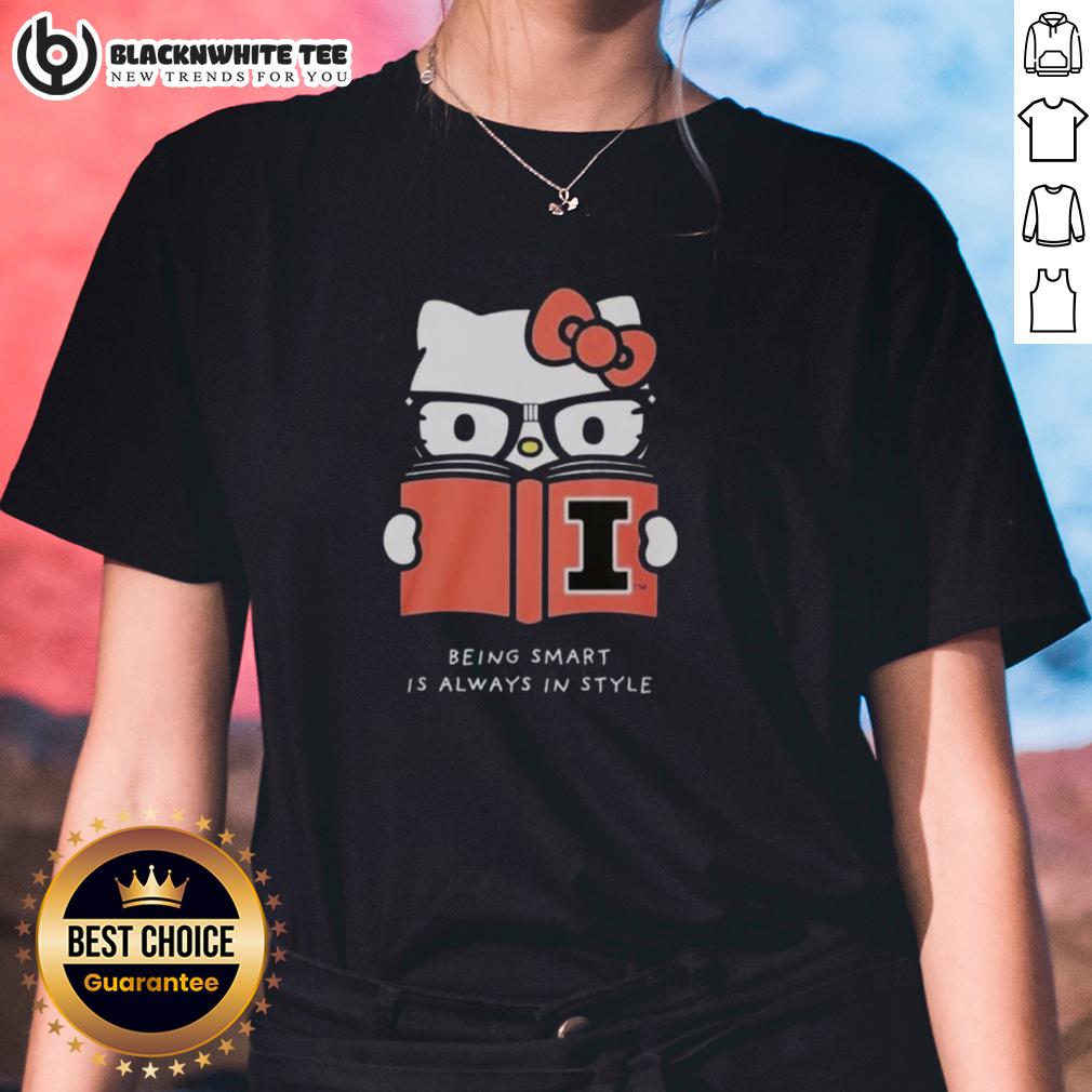 Official Dave Portnoy Illinois Hello Kitty Being Smart Is Always In Style Ladies-Tee Official Dave Portnoy Illinois Hello Kitty ladies tee featuring 'Being Smart Is Always In Style' graphic design.