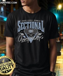 Awesome 2025 OHSAA Girls Tennis Sectionals logo t-shirt featuring vibrant design and sporty style for fans and players.