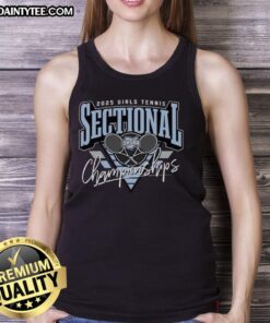 Awesome 2025 OHSAA Girls Tennis Sectionals logo on a stylish tank top, perfect for fans and players.