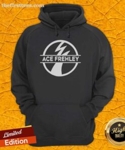 Awesome Ace Frehley Logo Hoodie featuring a bold design, perfect for fans of the legendary KISS guitarist.