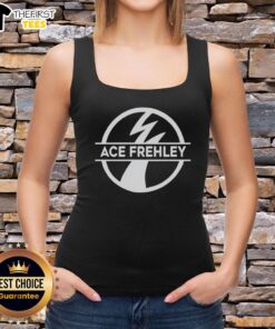 Awesome Ace Frehley logo tank top featuring a bold design, perfect for fans of classic rock and KISS merchandise.
