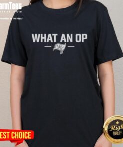 Baker Mayfield wearing a stylish Tampa Bay Buccaneers ladies tee, showcasing team spirit and fashion.