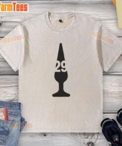 Awesome big dumper butt plug washed t-shirt displayed on a hanger, featuring a vibrant graphic design.