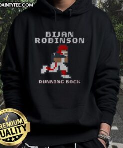 Awesome Bijan Robinson Retro Baller Hoodie featuring a stylish design perfect for fans and casual wear.