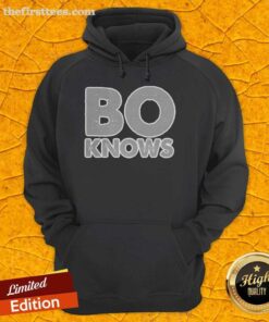 Awesome Bo Jackson BO Knows retro hoodie featuring vibrant colors and iconic graphic design for sports fans.