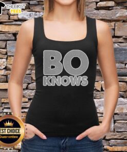 Awesome Bo Jackson BO Knows retro tank top featuring vibrant colors and classic sports design for fans.