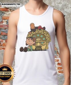 Awesome Boom Baby Peanuts Snoopy Aztec Temple Tank Top featuring vibrant colors and a fun design for summer wear.