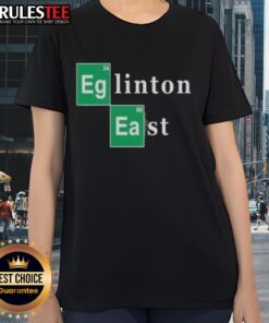 Awesome Breaking Bad Eglinton East Ladies Tee featuring vibrant graphics and a stylish design for fans of the series.