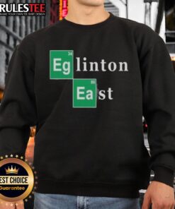 Awesome Breaking Bad Eglinton East sweatshirt featuring iconic designs, perfect for fans of the hit TV series.