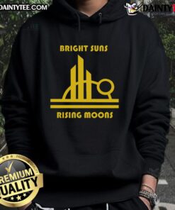 Awesome Bright Suns and Rising Moons Hoodie featuring vibrant sun and moon graphics in colorful design.