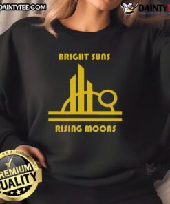 Alt Text: Cozy Awesome Bright Suns and Rising Moons Sweatshirt featuring vibrant celestial designs for a stylish look.