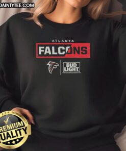 Awesome Bud Light Atlanta Falcons team sweatshirt featuring bold logo and stylish design for fans and casual wear.