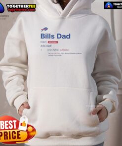Awesome Buffalo Bills Dad Definition Hoodie featuring bold graphics, perfect for proud Buffalo Bills fans.