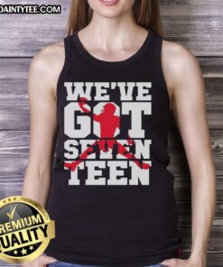 Alt Text: Awesome Buffalo Bills We've Got Seventeen tank top in blue with bold team logo, perfect for game day attire.